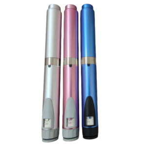 V2 Reusable Auto Injection Pen 60U, Durable Metal Shell Leak Proof for Liquid Dispensing