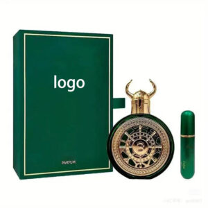 Bestselling Green Bull Head Unisex Eau de Parfum 100ml – Original Dubai Arabian Long-Lasting Woody Spicy Fragrance Spray with Travel Atomizer