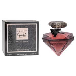 La Nuit Sparkle Original Premium Women Eau de Parfum 75ml – Luxury Diamond Shaped Bottle Long Lasting Night Fragrance
